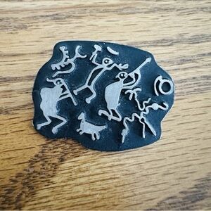 ALICE SEELY Brooch
Black&Pewter Dancing Musicians
Urban Fetishes 1998 Vtg 1.5x1